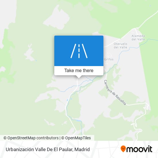 mapa Urbanización Valle De El Paular