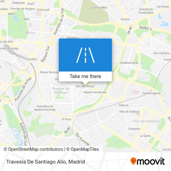 Travesía De Santiago Alío map