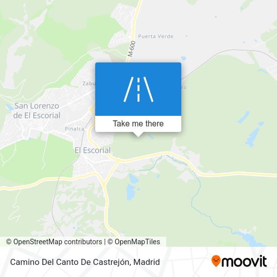 Camino Del Canto De Castrejón map
