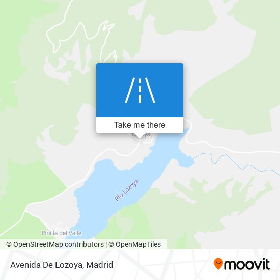 mapa Avenida De Lozoya