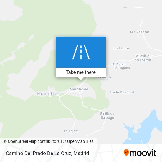 Camino Del Prado De La Cruz map