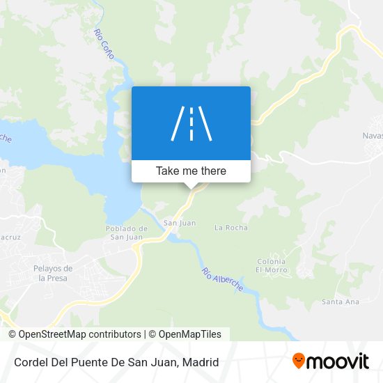 Cordel Del Puente De San Juan map