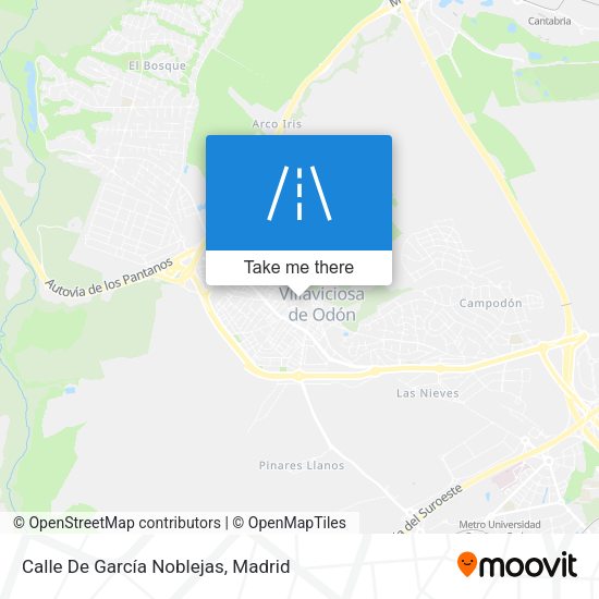 Calle De García Noblejas map