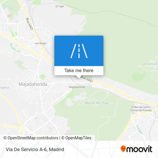 Vía De Servicio A-6 map