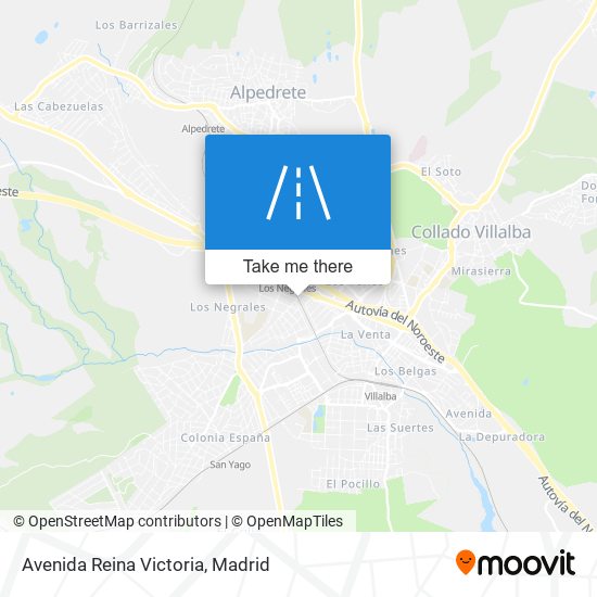 Avenida Reina Victoria map