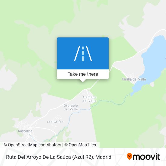 Ruta Del Arroyo De La Saúca (Azul R2) map