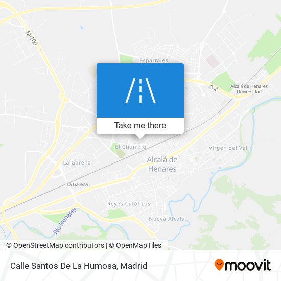 mapa Calle Santos De La Humosa