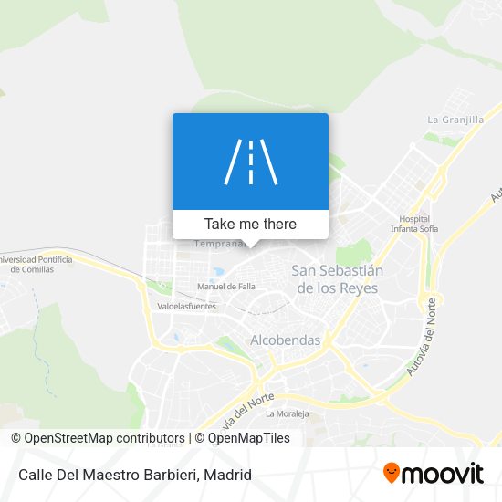 Calle Del Maestro Barbieri map