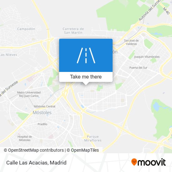 Calle Las Acacias map