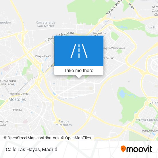 Calle Las Hayas map