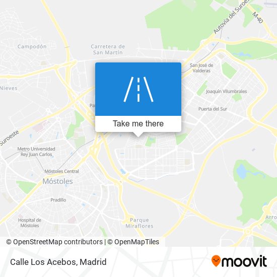 mapa Calle Los Acebos