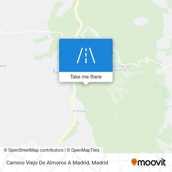 Camino Viejo De Almorox A Madrid map