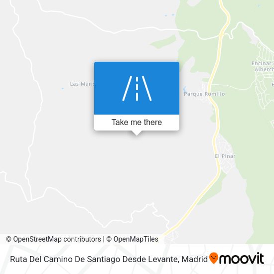 Ruta Del Camino De Santiago Desde Levante map