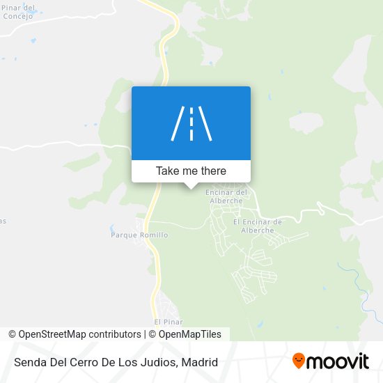 Senda Del Cerro De Los Judios map