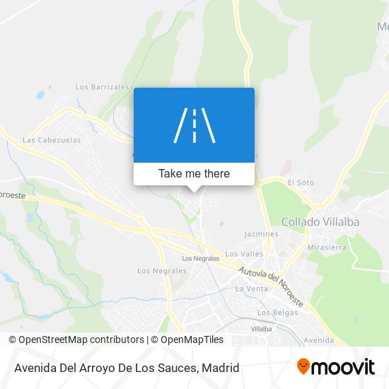 mapa Avenida Del Arroyo De Los Sauces