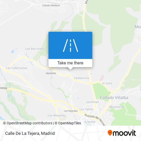 mapa Calle De La Tejera