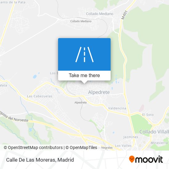 mapa Calle De Las Moreras