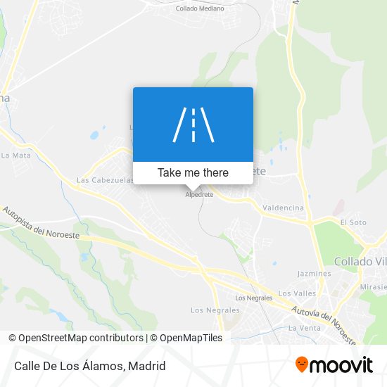mapa Calle De Los Álamos