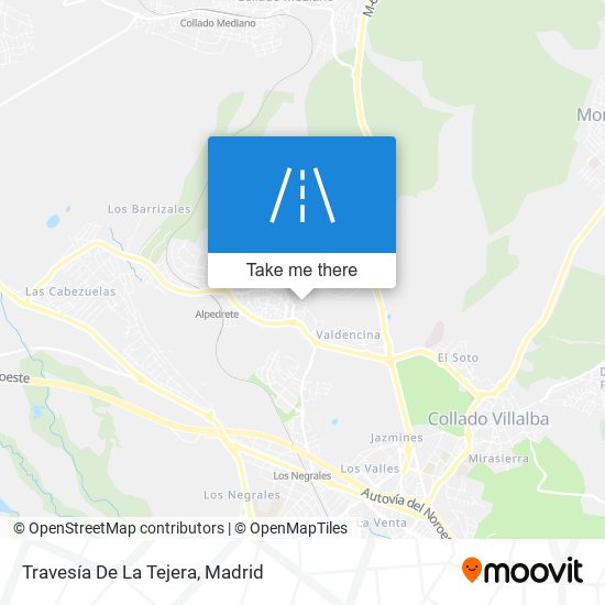 Travesía De La Tejera map