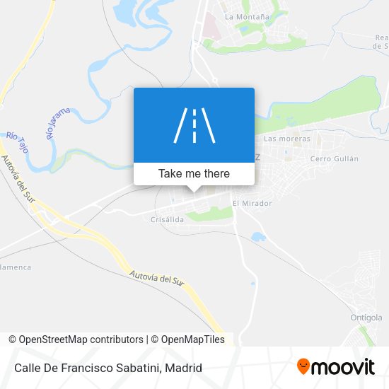 Calle De Francisco Sabatini map