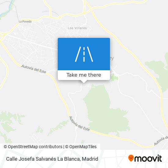 mapa Calle Josefa Salvanés La Blanca