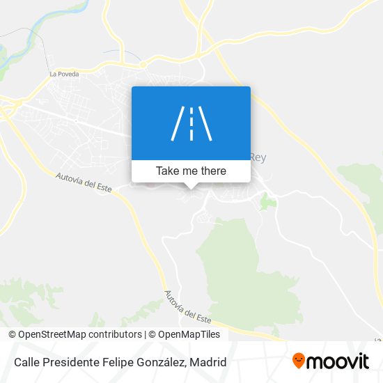 mapa Calle Presidente Felipe González