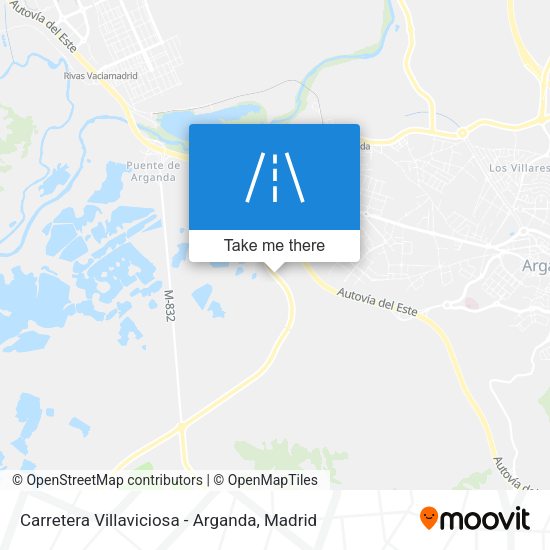 Carretera Villaviciosa - Arganda map