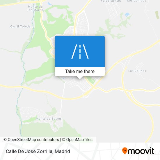 Calle De José Zorrilla map
