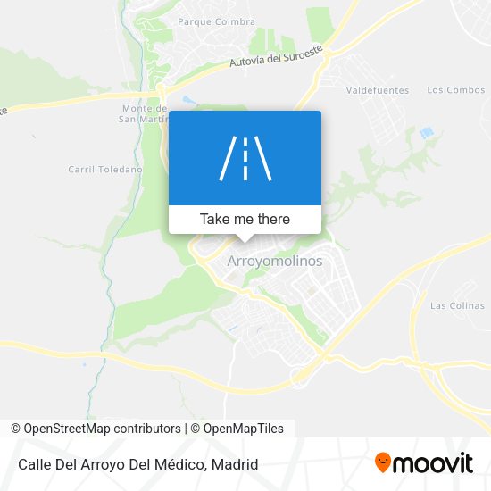 Calle Del Arroyo Del Médico map