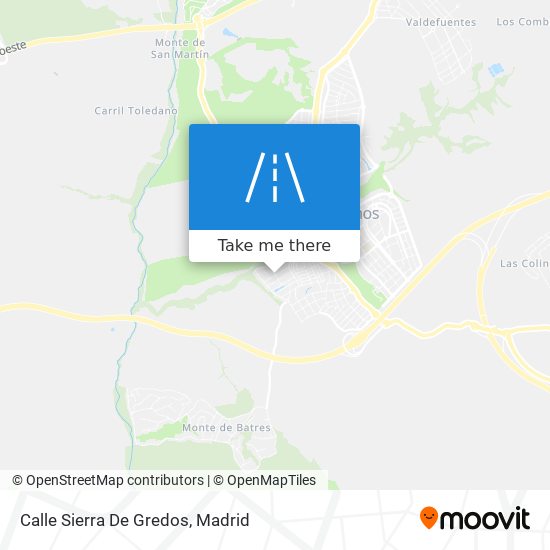 Calle Sierra De Gredos map