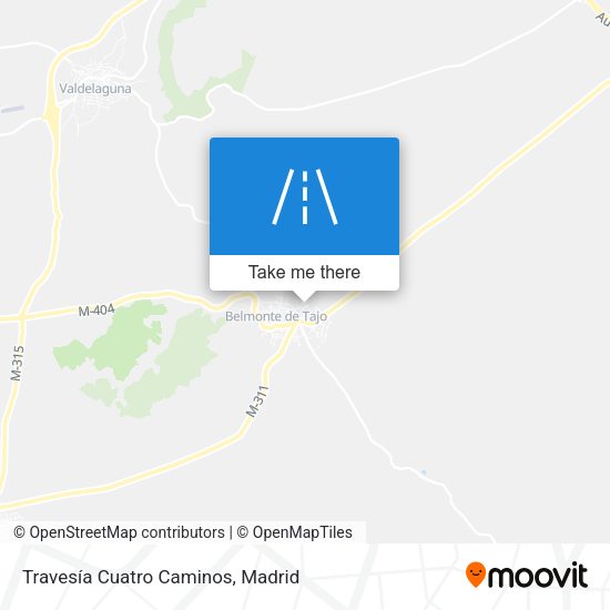 Travesía Cuatro Caminos map