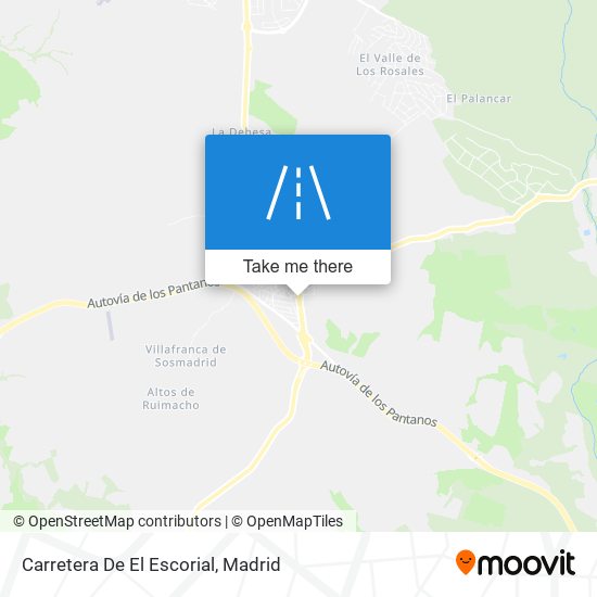 mapa Carretera De El Escorial
