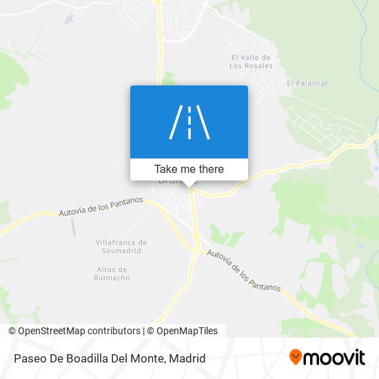 mapa Paseo De Boadilla Del Monte