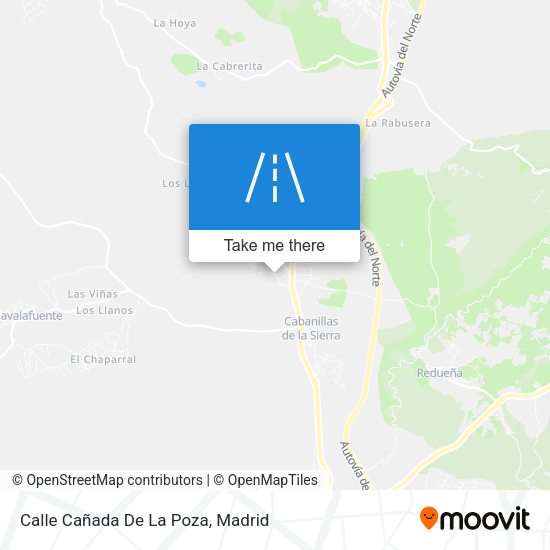 Calle Cañada De La Poza map