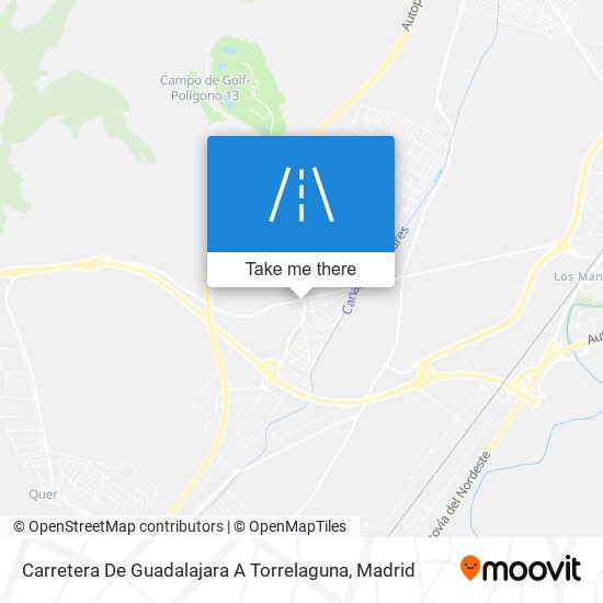 mapa Carretera De Guadalajara A Torrelaguna