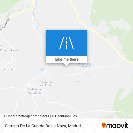 Camino De La Cuerda De La Nava map