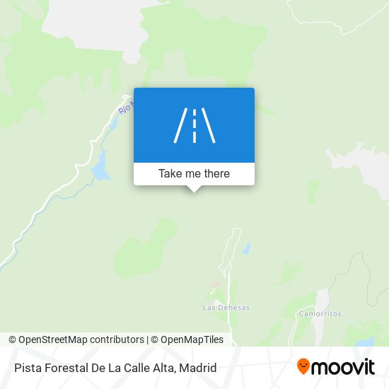 mapa Pista Forestal De La Calle Alta