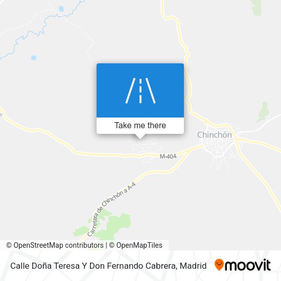 Calle Doña Teresa Y Don Fernando Cabrera map