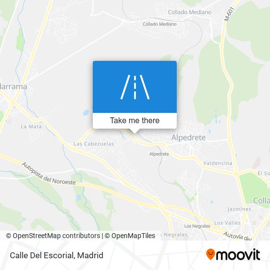 mapa Calle Del Escorial