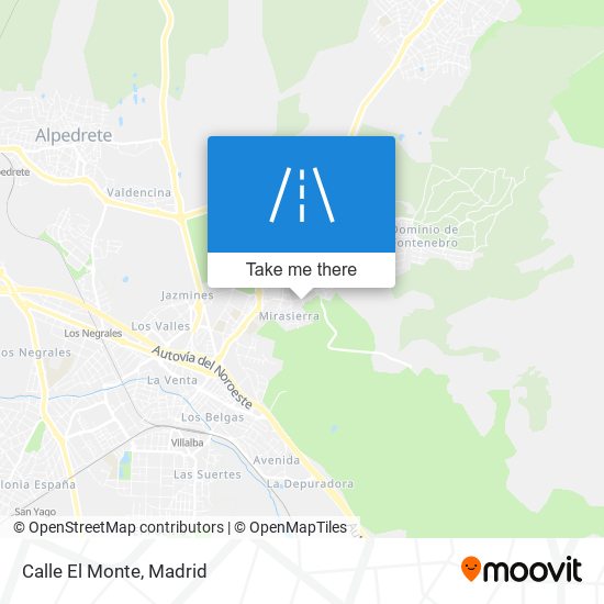 mapa Calle El Monte