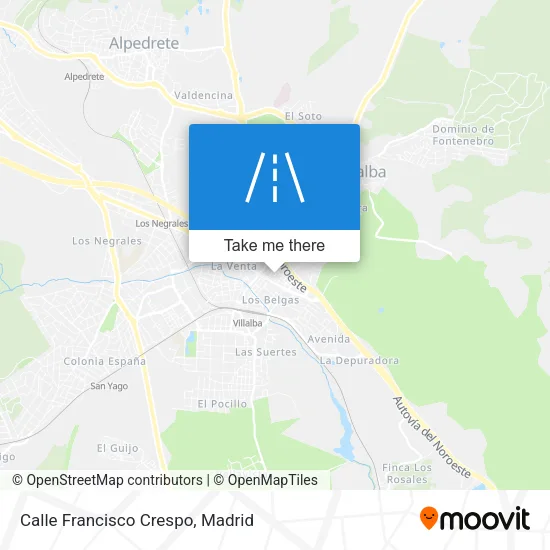 mapa Calle Francisco Crespo