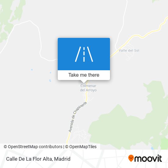 Calle De La Flor Alta map