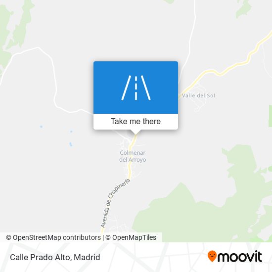 Calle Prado Alto map