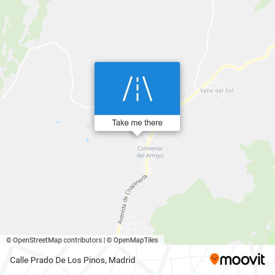 mapa Calle Prado De Los Pinos