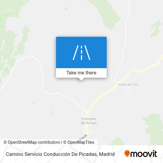 Camino Servicio Conducción De Picadas map