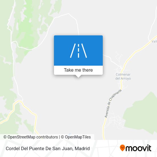 Cordel Del Puente De San Juan map