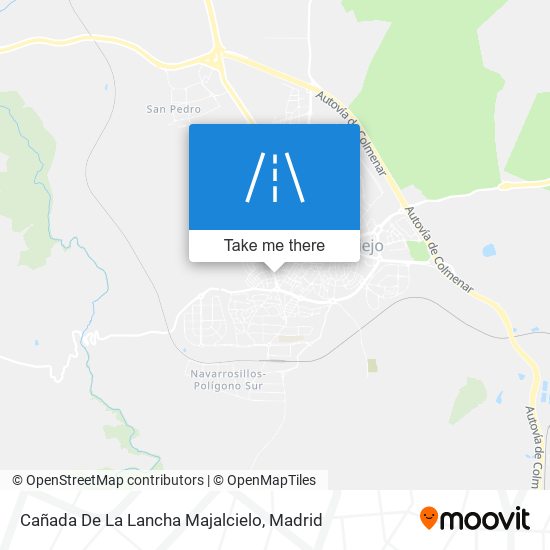 mapa Cañada De La Lancha Majalcielo