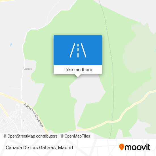 Cañada De Las Gateras map