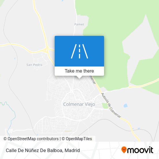 Calle De Núñez De Balboa map