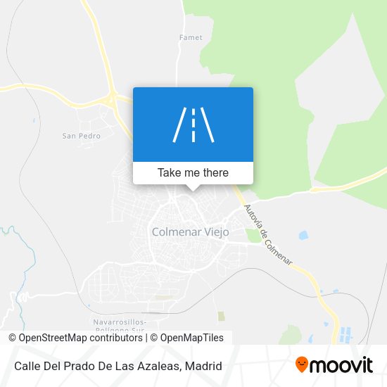 Calle Del Prado De Las Azaleas map